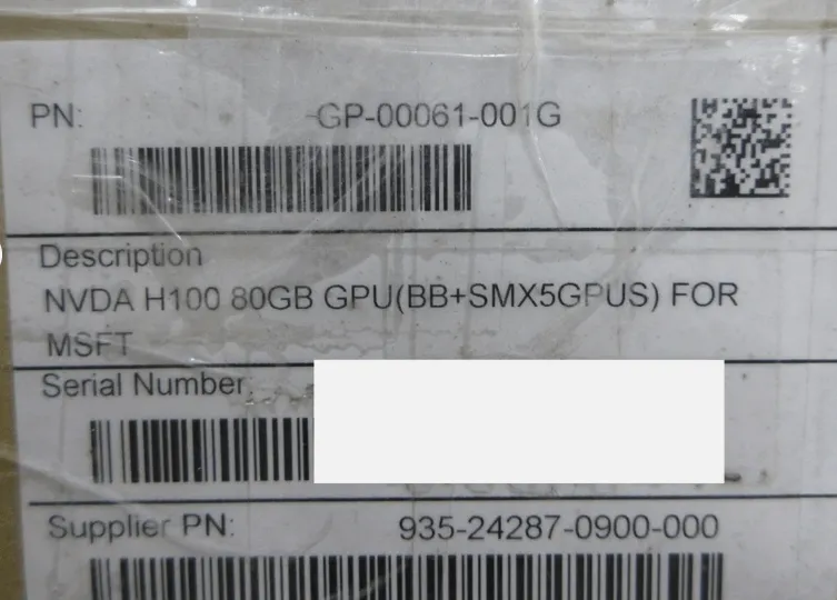 NVIDIA HGX H100 640GB GPU 935-24287-0900-000 Retail Price - Image 3
